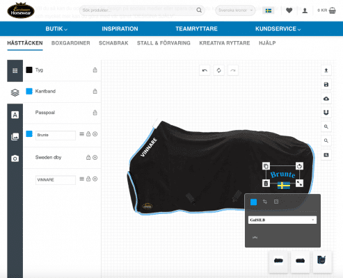 Designa Själv hos Exclusive Horsewear